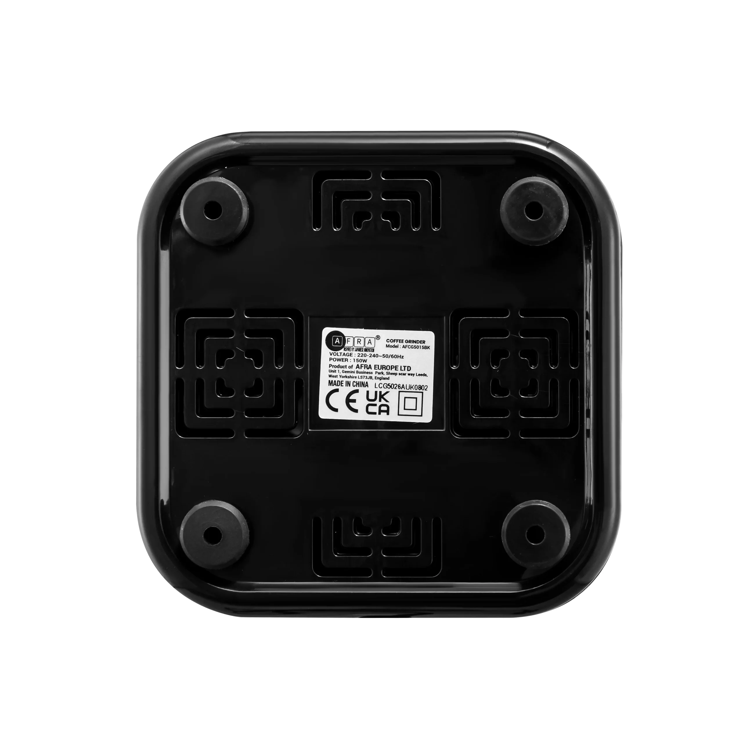 AFRA 150W Coffee Grinder with 50g Capacity in Black