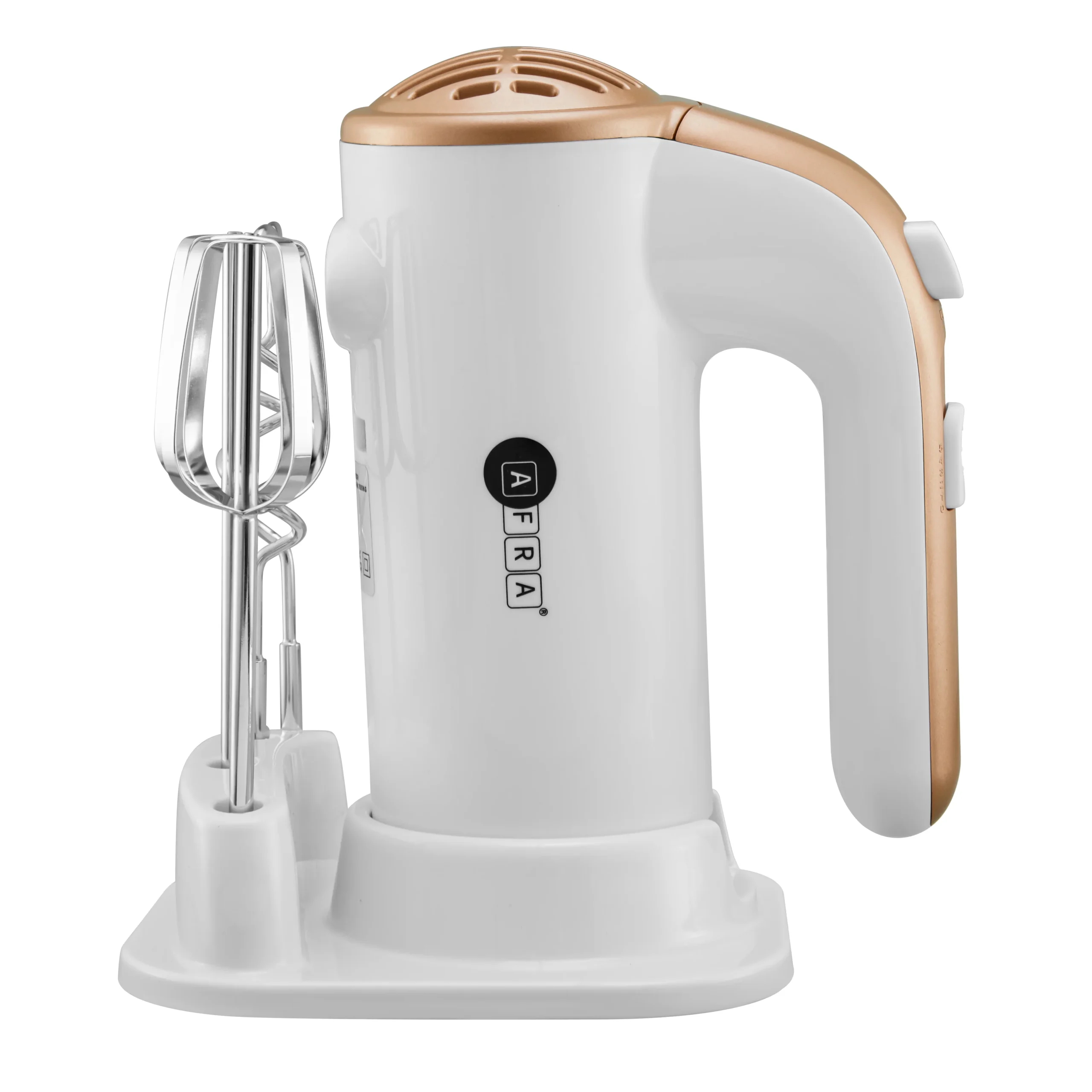 AFRA 200W Hand Mixer with 5 Speeds in White and Grey