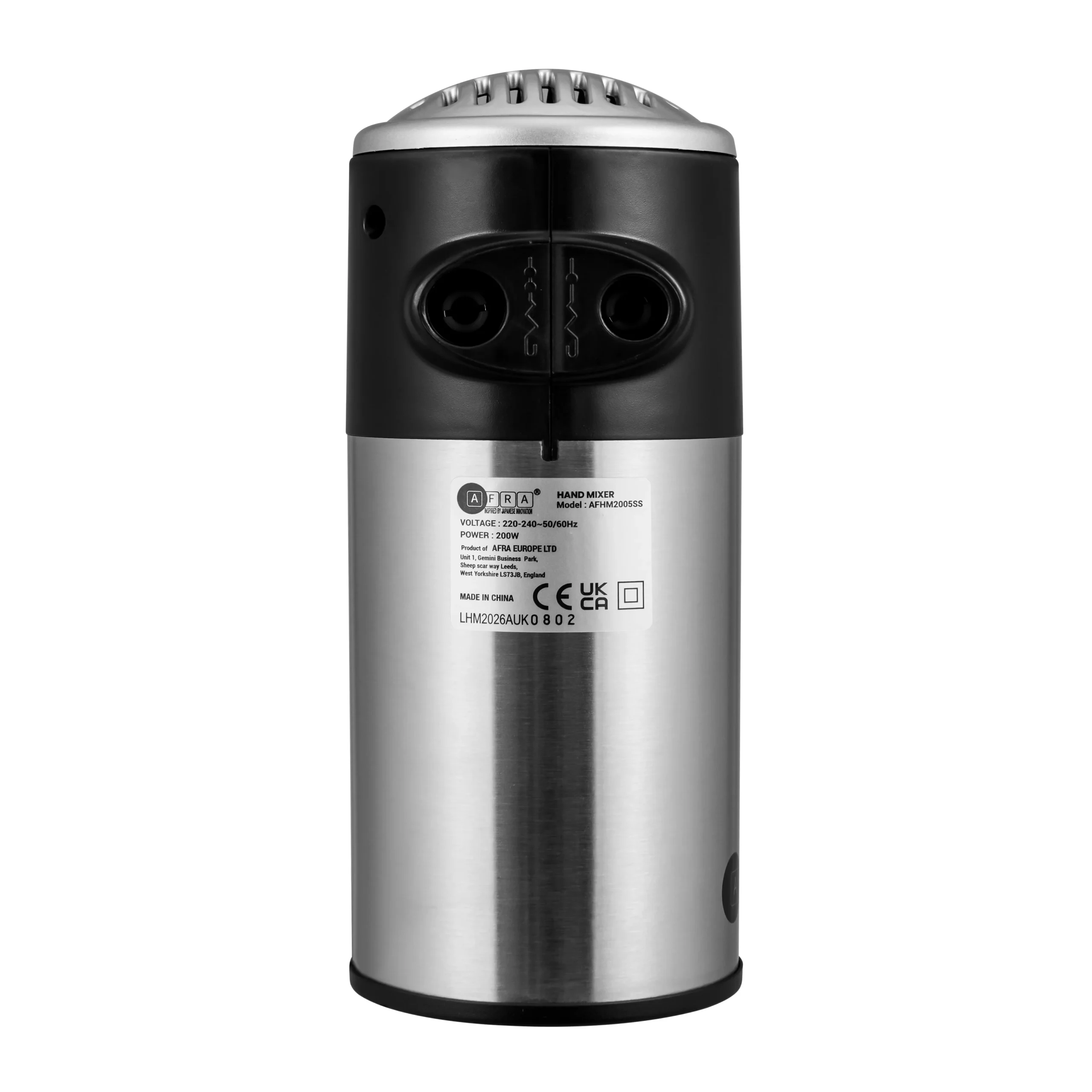 AFRA 200W Hand Mixer with 5 Speeds in Stainless Steel