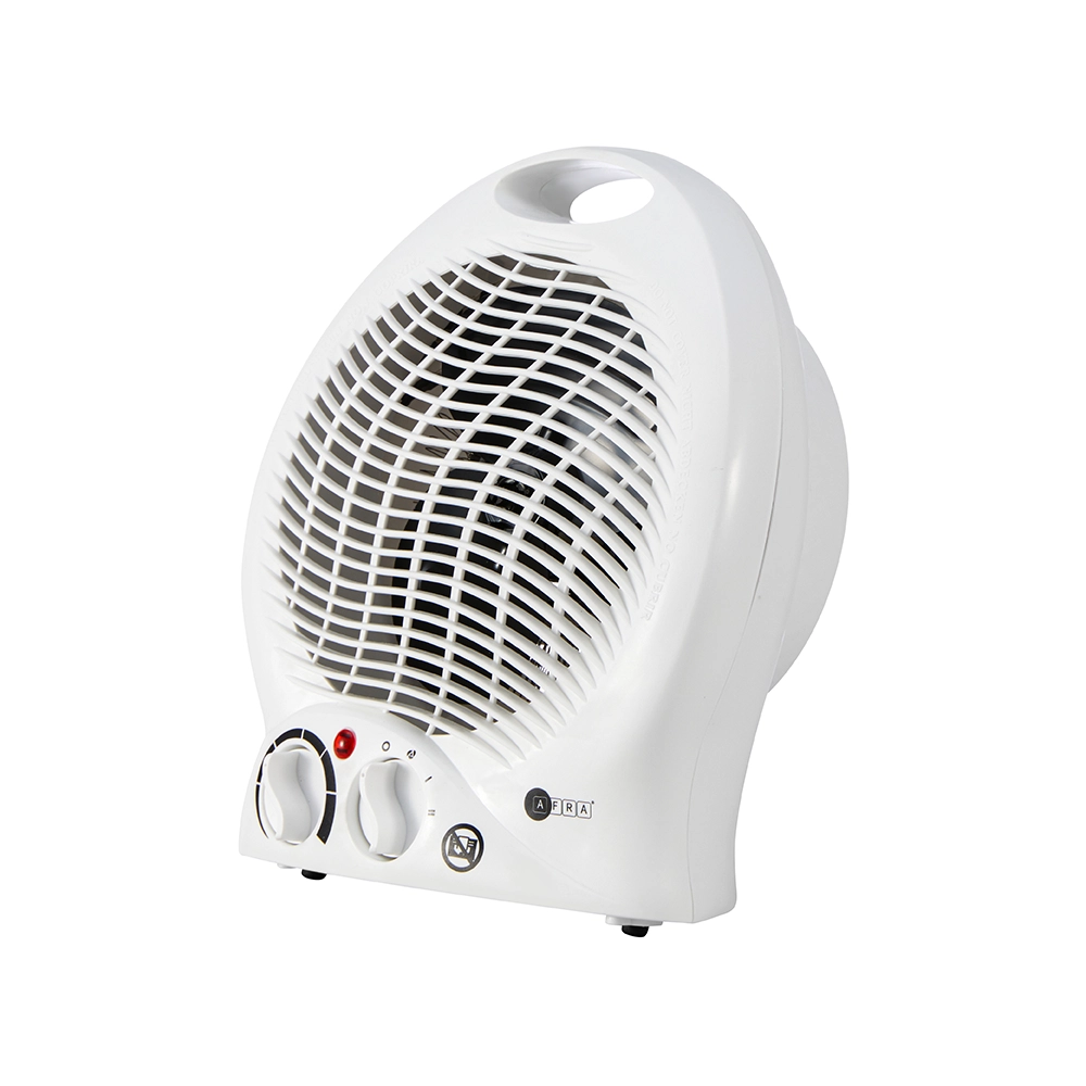 AFRA 2000W Fan Heater with Adjustable Thermostat in White