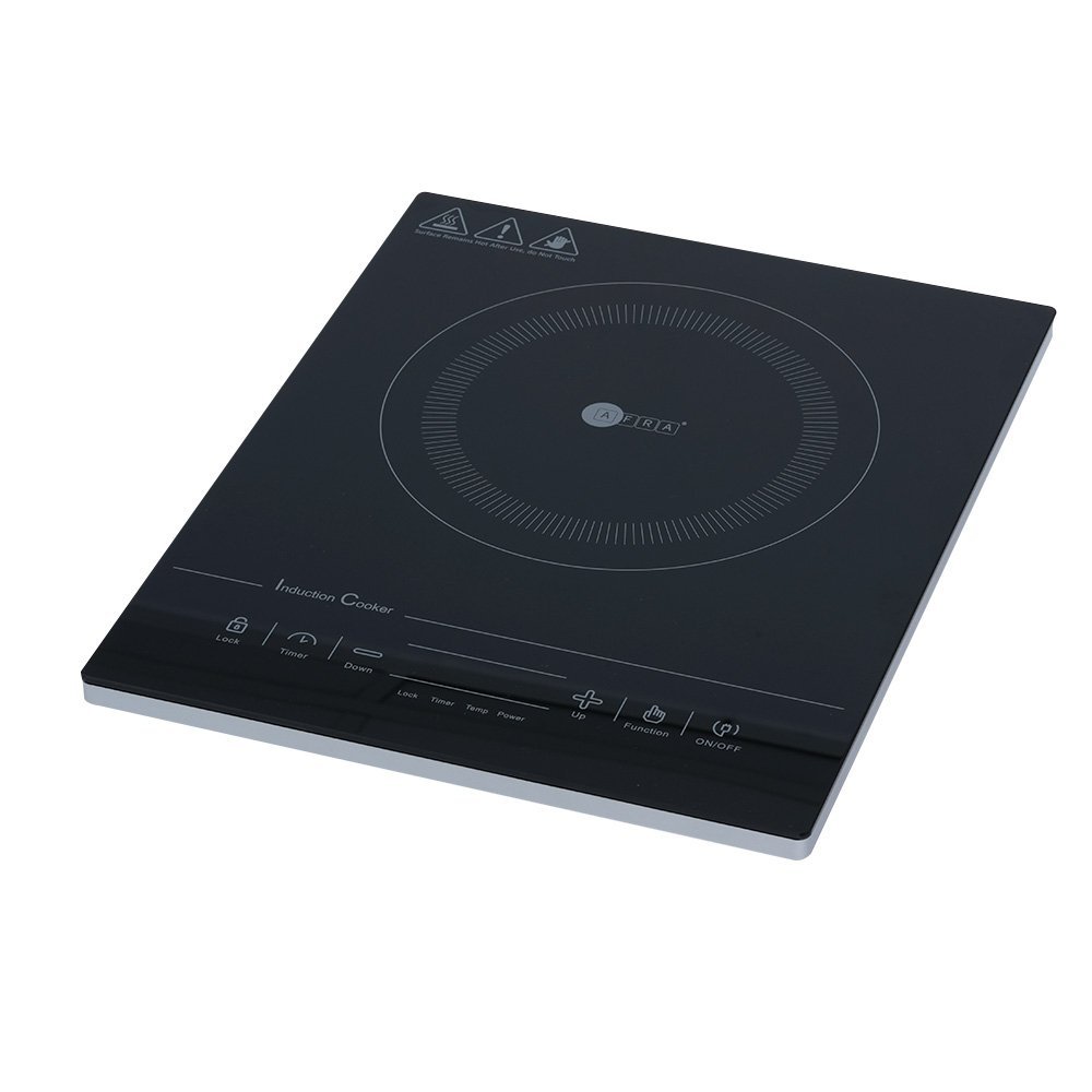 AFRA 2000W Single Induction Hob with 10 Power Levels in Black