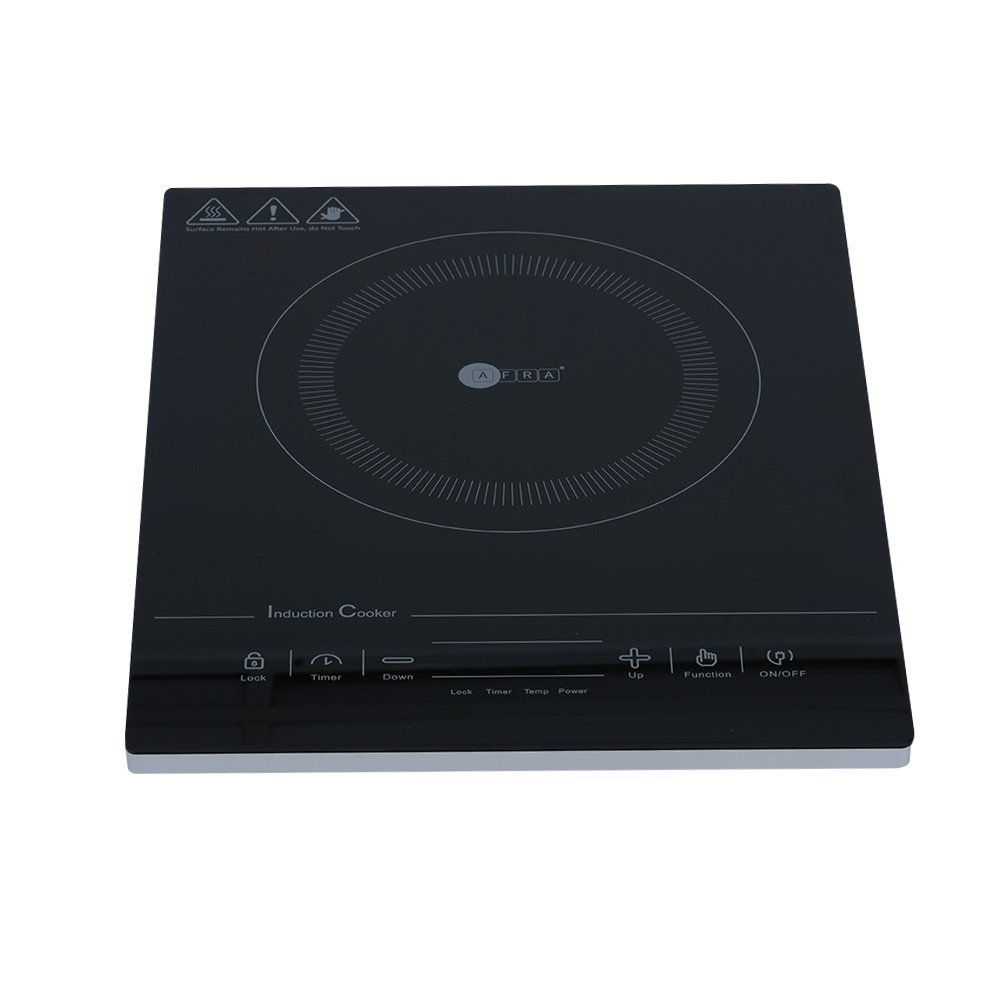 AFRA 2000W Single Induction Hob with 10 Power Levels in Black