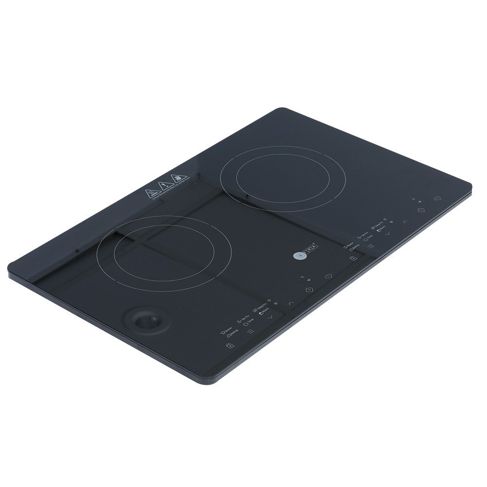 AFRA 3500W Double Induction Hob with 10 Power Levels in Black