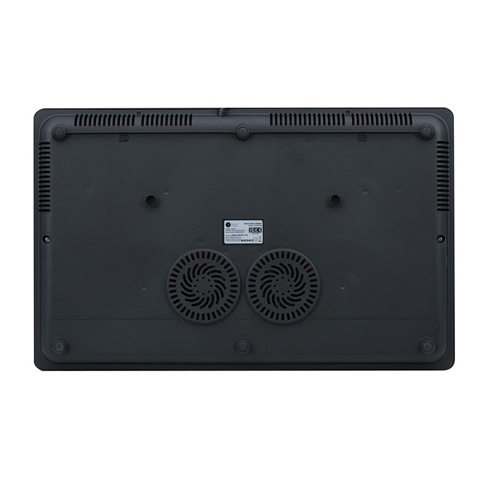 AFRA 3500W Double Induction Hob with 10 Power Levels in Black